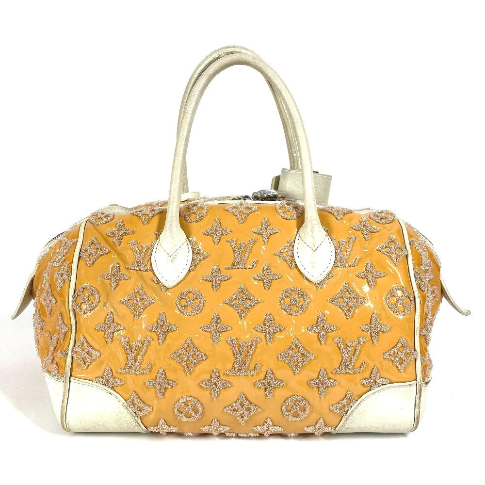 Louis Vuitton Boston Enamel Round Booklet Pink Speedy Bag Rose Shoulder